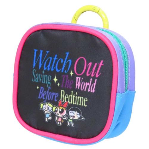 パワーパフガールズ キャラクター ミニポーチ カラビナ付ミニポーチ BK