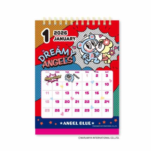 30%OFF】2026Calendar エンジェルブルー 卓上カレンダー2026年 卓上