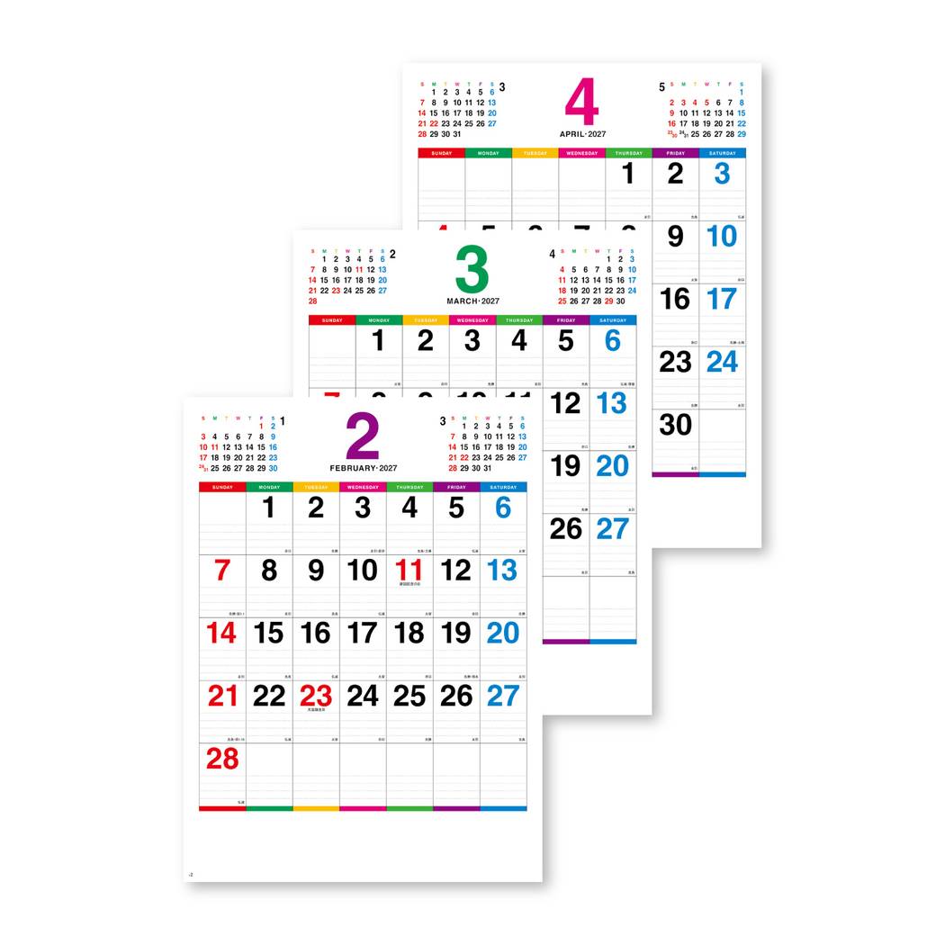 2027Calendar 壁掛けカレンダー20...の詳細画像2