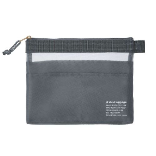 Yahoo! Yahoo!ショッピング(ヤフー ショッピング)Mesh carry pouch mini メッシュポーチ kleid クレイド ミニポーチ 新日本カレンダー Charcoal プレゼント バレンタイン