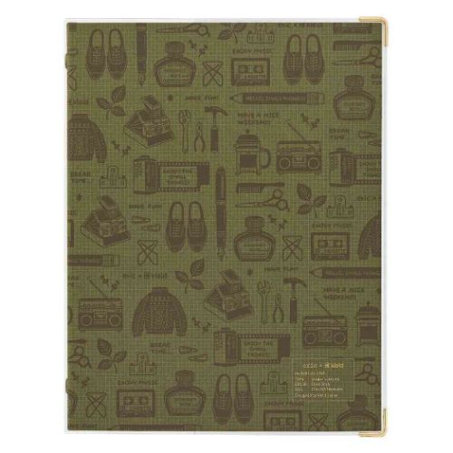 ルーズリーフバインダー kleid クレイド eric×kleid binder notes A5 OliveDrab おしゃれ文具｜cinemacollection｜02