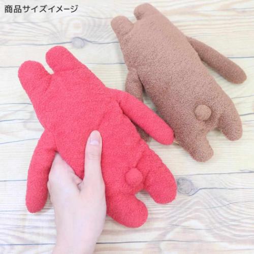 プラッシュドール ぬいぐるみ Mサイズ フモフモさん まもも ブラウン シナダグローバル 人形 マスコット キャラクター