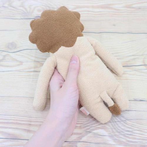 プラッシュドール ぬいぐるみ Mサイズ フモフモさん ししも ブラウン シナダグローバル 人形 マスコット キャラクター