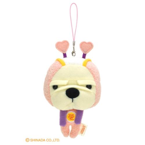 なぎお キャラクター マスコットキーホルダー ストラップ スーパーなぎおマン ラブピンク シナダグローバル
