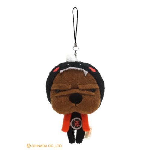 なぎお キャラクター マスコットキーホルダー ストラップ スーパーなぎおマン ワルブラック グッズ