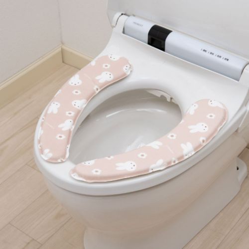 ミッフィー 置くだけ便座シート ディックブルーナ トイレ用品 絵本キャラクター ふわふわミッフィー ベージュ