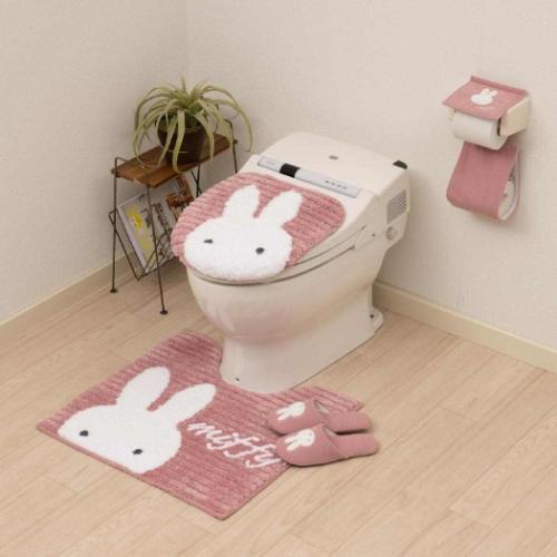 ミッフィー グッズ トイレ用品 絵本キャラクター 兼用フタカバー プリーマミッフィー ピンク ディックブルーナ