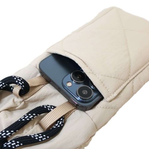 スマホポーチ IP．ベビールー．キルト．PNTS-8S スマホバッグ フード型 スヌーピー ピーナッツ ルートート