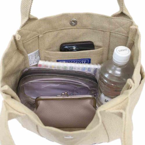 スヌーピー IP.デリ.Peanuts-0A DELI コットンミニバッグ ランチバッグ Beige ピーナッツ