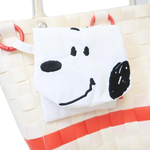 ハンドバッグ IP BR Basket Peanuts-0I バスケット生地小物入れ