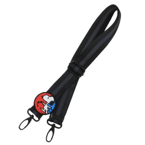 スヌーピー IP.WR.Strap.Peanuts-0G ショルダーストラップ ピーナッツ ショルダー紐 キャラクター Black 爆買