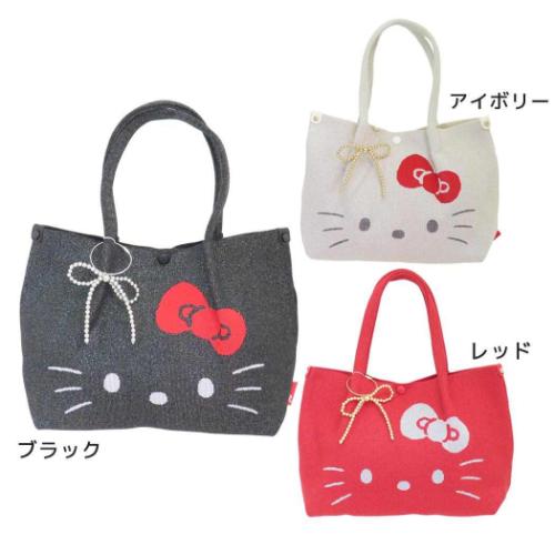 未使用　サンリオ　キティーちゃん　 ハンドバッグ ハローキティ グッズ ハンドバッグ キャラクター IP.デリ.ルフル. 編み