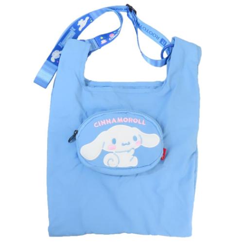 シナモロール キャラクター エコバッグ IP.RSmid.サンリオキャラクターズ A ショルダー付ショッパー サンリオ