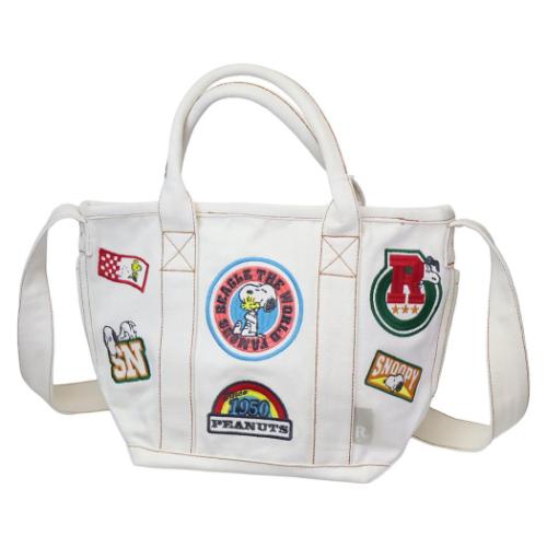 ショルダーバッグ IP.デリ.シシュウ.Peanuts-0Y ミニバッグ スヌーピー Ivory ルートート ピーナッツ ミニトート 2way キャラクター