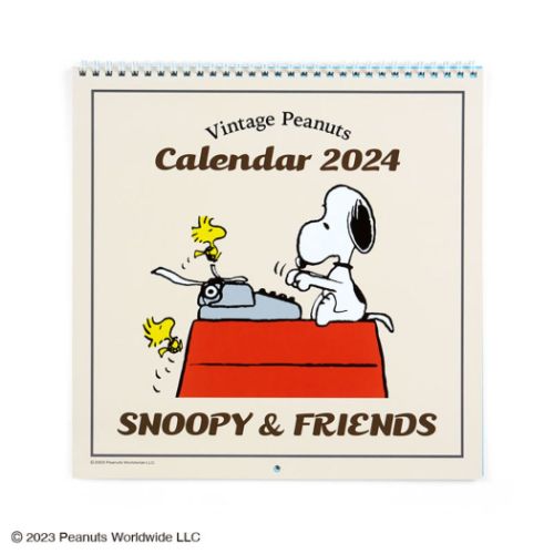 スヌーピー 2024Calendar SNウォールLカレンダー24 壁掛けカレンダー2024年 ピーナッツ サンリオ