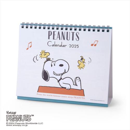 スヌーピー 2025Calendar SNリングカレンダー25 卓上カレンダー