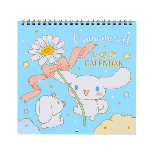 シナモロール キャラクター 2026Calendar CNウォールMカレンダー26