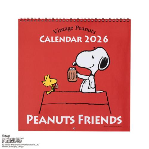 PEANUTS スヌーピー 2026Calendar SNウォールLカレンダ−26