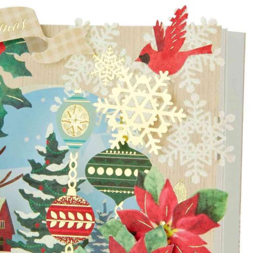 グリーティングカード クリスマスカード jx30-3 CHRISTMAS レーザーカットコラージュボックス サンリオ プレゼント