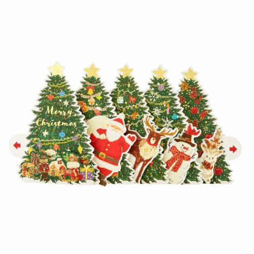 グリーティングカード CHRISTMAS クリスマスカード jx31-3 ツリーから