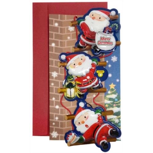 メロディ JXPM33-4 クリスマスカード 立体 CHRISTMAS グリーティング