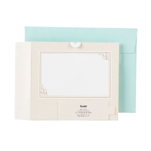 フラワーボックスホワイト グリーティングカード 多目的 サンリオ きれい おしゃれ