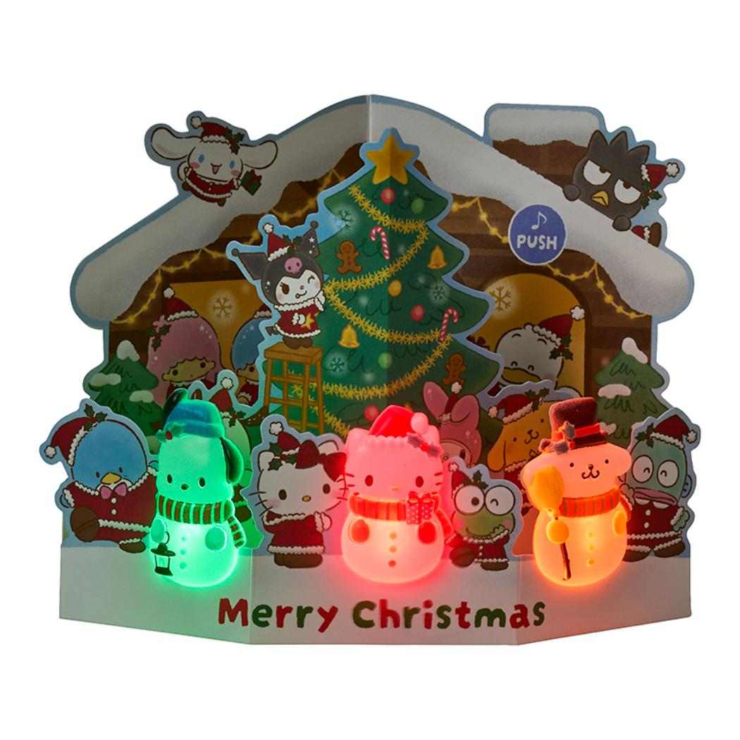 CHRISTMAS グリーティングカード クリスマス ライト＆メロディー MX 家
