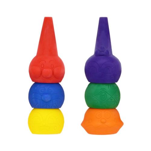 それいけ！アンパンマン アニメキャラクター クレヨン はじめてのくれよん6色 マイファーストステップ グッズ