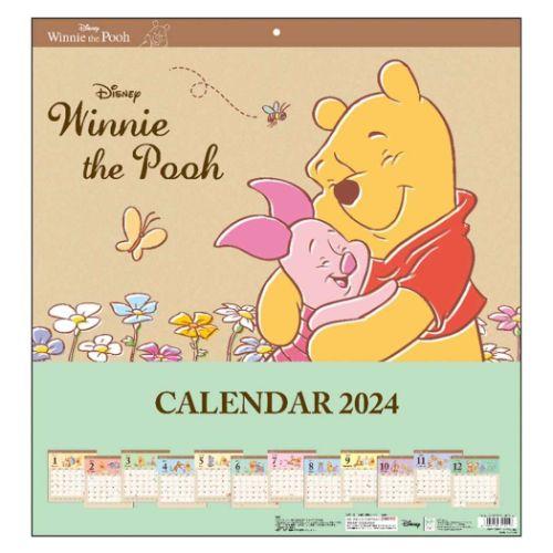 くまのプーさん 令和6年暦 2024Calendar ディズニー インテリア 書き込み 壁掛けカレンダー2024年 ウォールカレンダー
