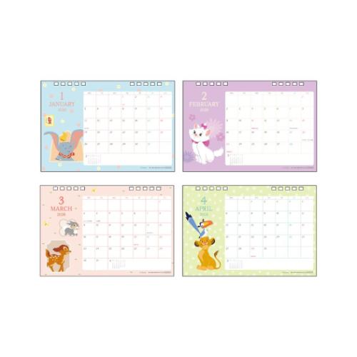 30%OFF】2026Calendar ディズニーキャラクターズ 卓上カレンダー2026年