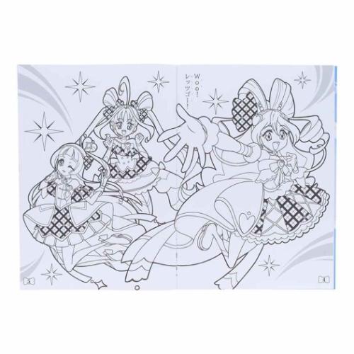 キミとアイドルプリキュア アニメキャラクター 塗り絵 B5ぬりえ A柄 グッズ