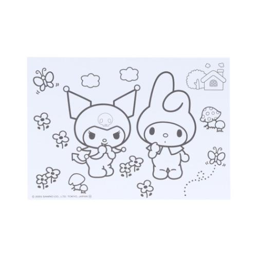 塗り絵 サンリオキャラクターズ ぬってかざれる パレットぬりえ サンリオ サンスター文具