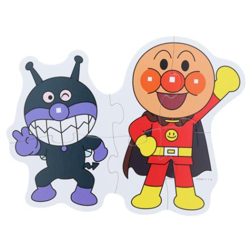 アンパンマン アニメキャラクター 知育玩具 はじめてのジグソーパズル Step2 むらさき サンスター文具