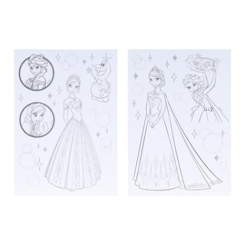 アナと雪の女王 塗り絵 ぬりえdeシール ディズニー サンスター文具 ぬり絵
