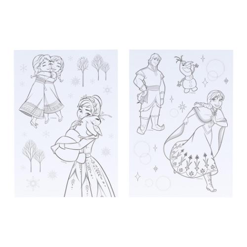 アナと雪の女王 塗り絵 ぬりえdeシール ディズニー サンスター文具 ぬり絵