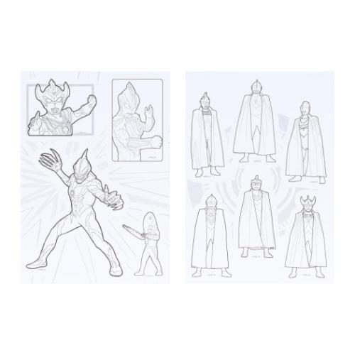 ウルトラヒーローズ グッズ 塗り絵 特撮ヒーロー キャラクター ぬりえdeシール