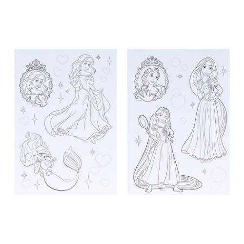 ディズニープリンセス ぬりえdeシール ディズニー 塗り絵 キャラクター