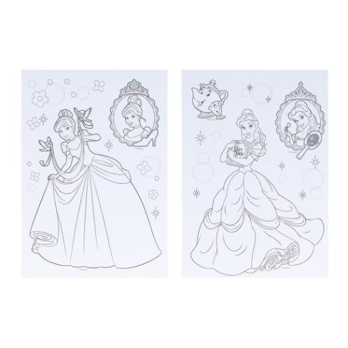ディズニープリンセス ぬりえdeシール ディズニー 塗り絵 キャラクター