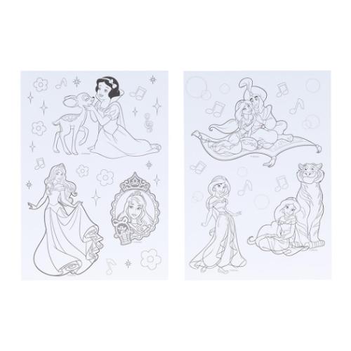 ディズニープリンセス ぬりえdeシール ディズニー 塗り絵 キャラクター