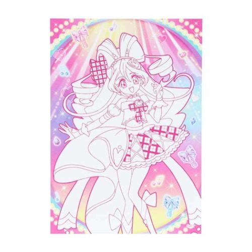 キミとアイドルプリキュア アニメキャラクター 塗り絵 B6ボリュームたっぷりぬりえ サンスター文具