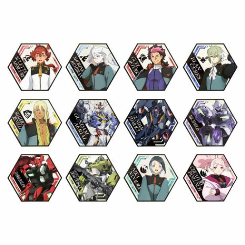 ステッカーコレクション 全12種 ビッグシール 機動戦士ガンダム 水星の魔女 サンスター文具 コレクション雑貨 アニメキャラクター