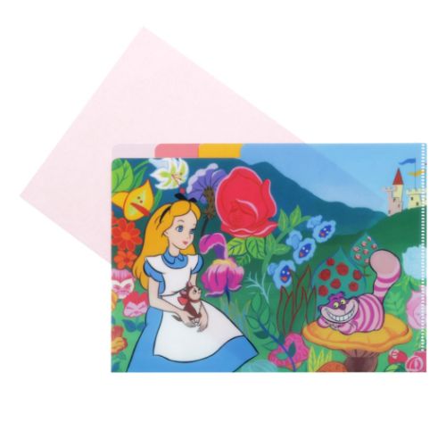 ふしぎの国のアリス クリアファイルA5 3P 3ポケットA5クリア