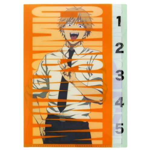 チェンソーマン ダイカットクリアファイル5P 5ポケット 5