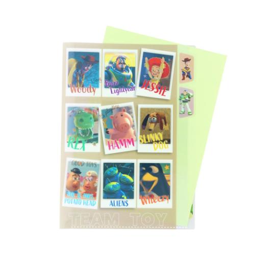 トイストーリー ポケットファイル ダイカットクリアファイル5P PIXAR B ディズニー サンスター文具