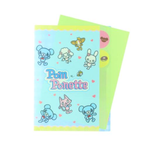 ポンポネット キャラクターグッズセット pom ponette（ポンポネット） Dクリアファイル5P ポンポネット
