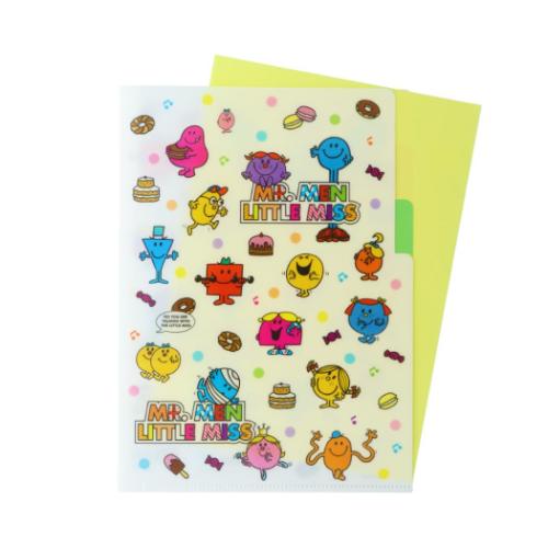 クリアファイルA5 3P ミスターメン＆リトルミス ポケットファイル サン