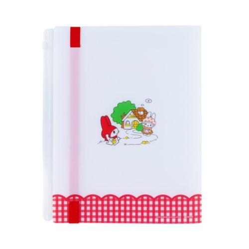 マイメロディ ゴムバンド付クリアファイル5P＋F ポケットファイル