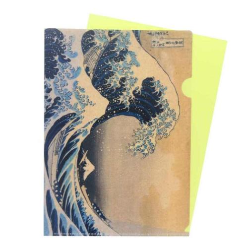 A4クリアファイル２枚セット クリアファイル 浮世絵風景 葛飾北斎 サンスター文具 和風 インバウンド 文具