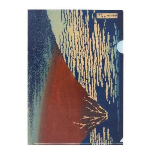 A4クリアファイル２枚セット クリアファイル 浮世絵風景 葛飾北斎 サンスター文具 和風 インバウンド 文具