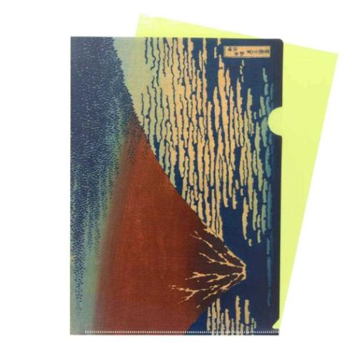 A4クリアファイル２枚セット クリアファイル 浮世絵風景 葛飾北斎 サンスター文具 和風 インバウンド 文具